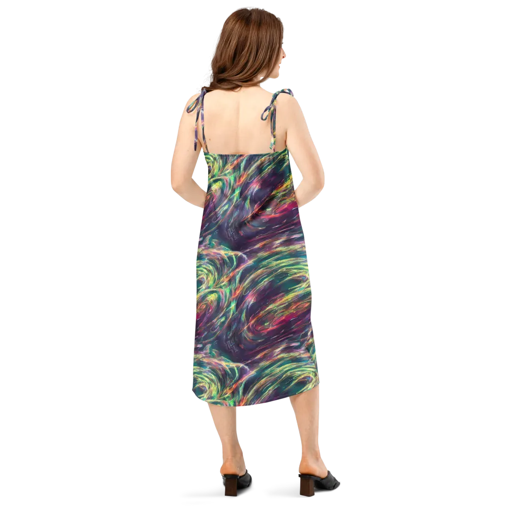 Viridian Rush on Slip Dress — Back