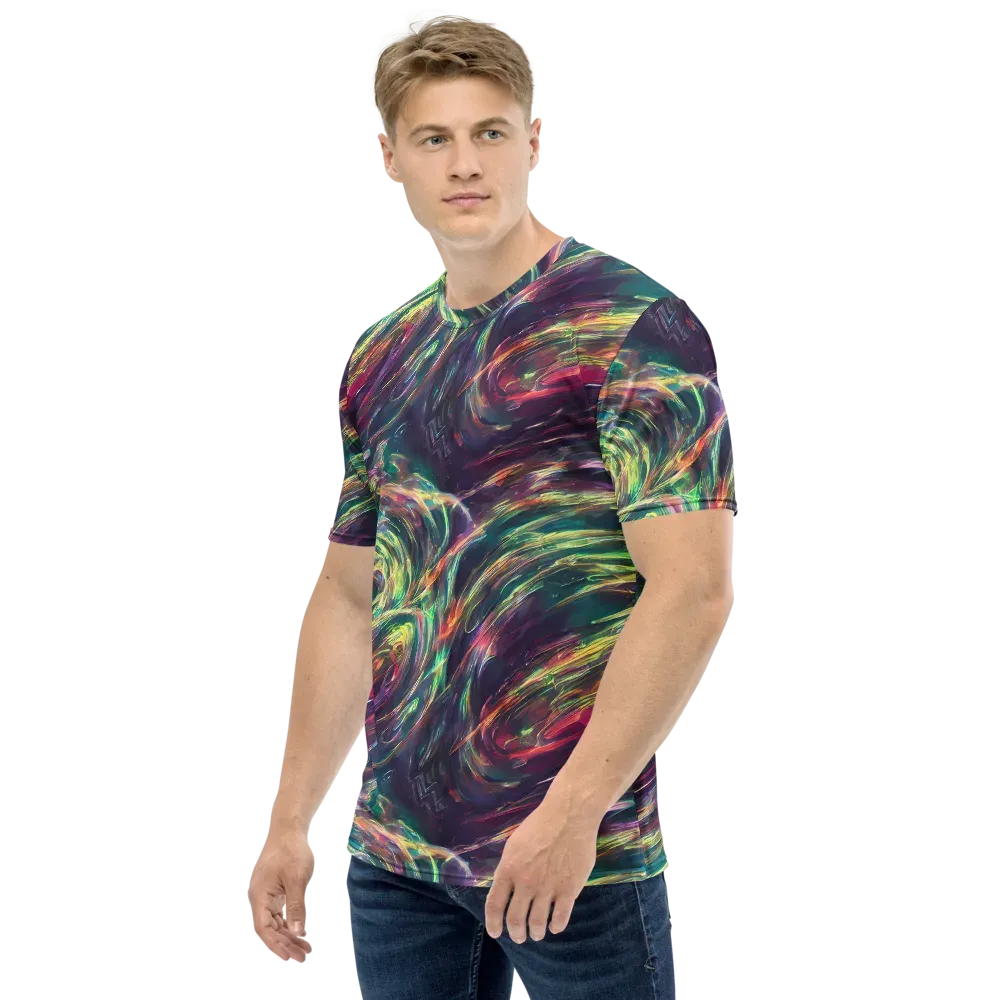 Viridian Rush on Men's Crew Neck T-Shirt — Left