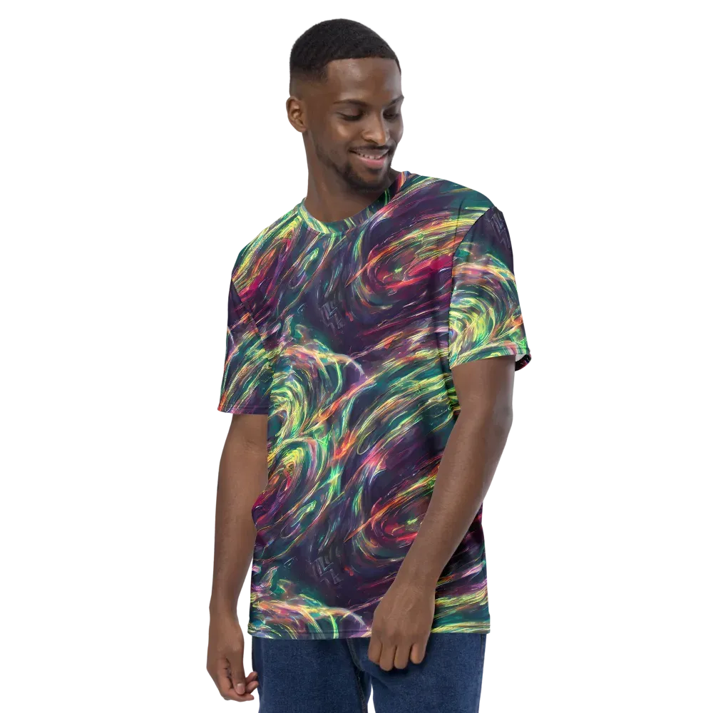 Viridian Rush on Men's Crew Neck T-Shirt — Left
