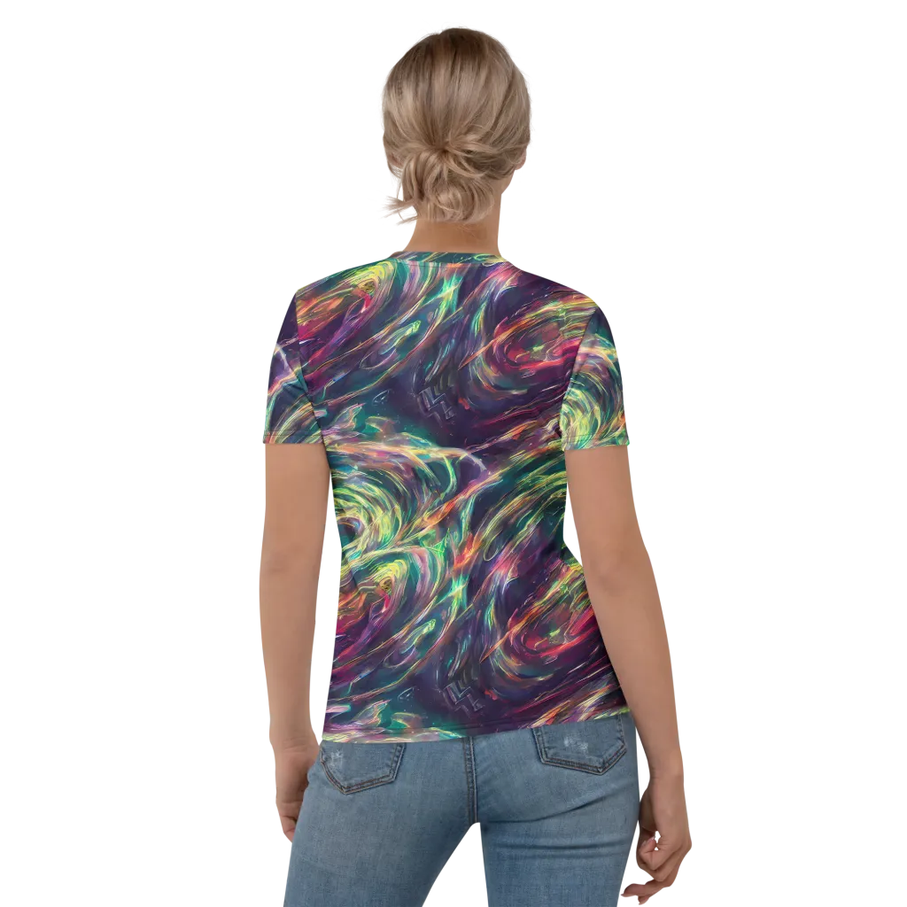 Viridian Rush on Women's Crew Neck T-Shirt — Back