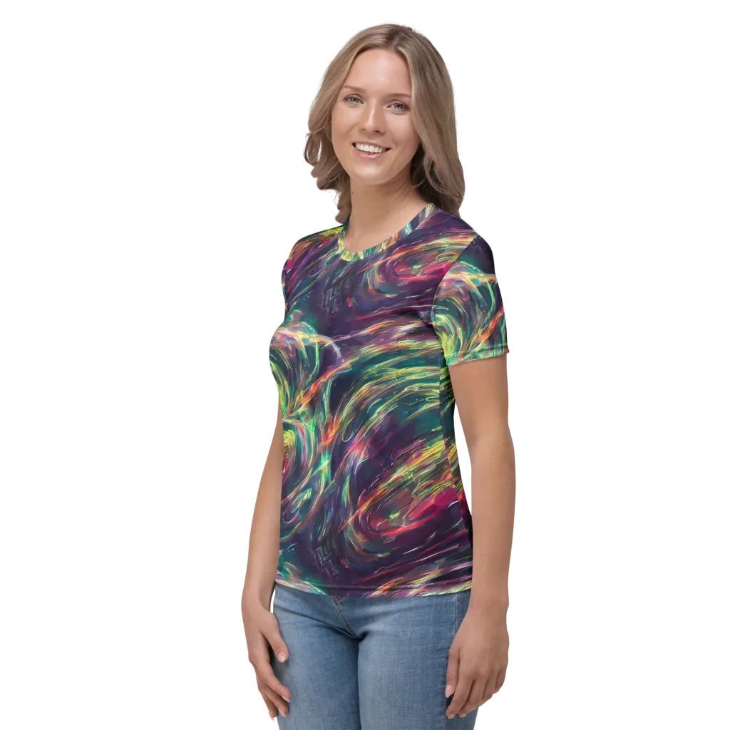 Viridian Rush on Women's Crew Neck T-Shirt — Left