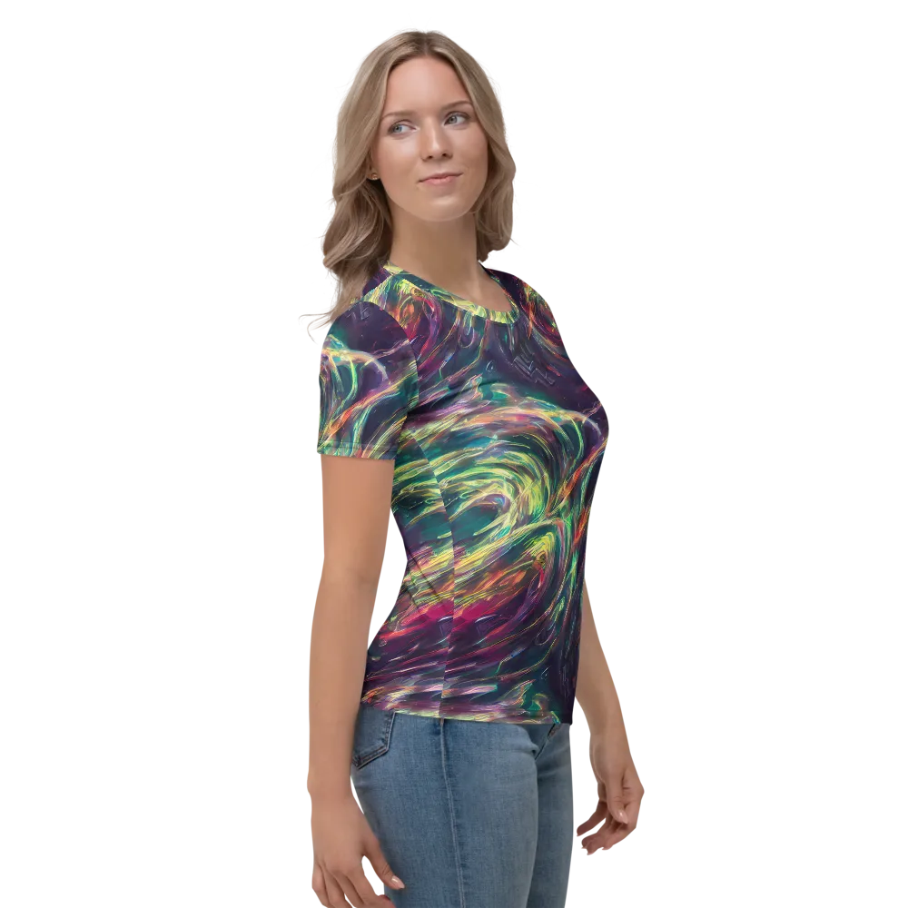 Viridian Rush on Women's Crew Neck T-Shirt — Right