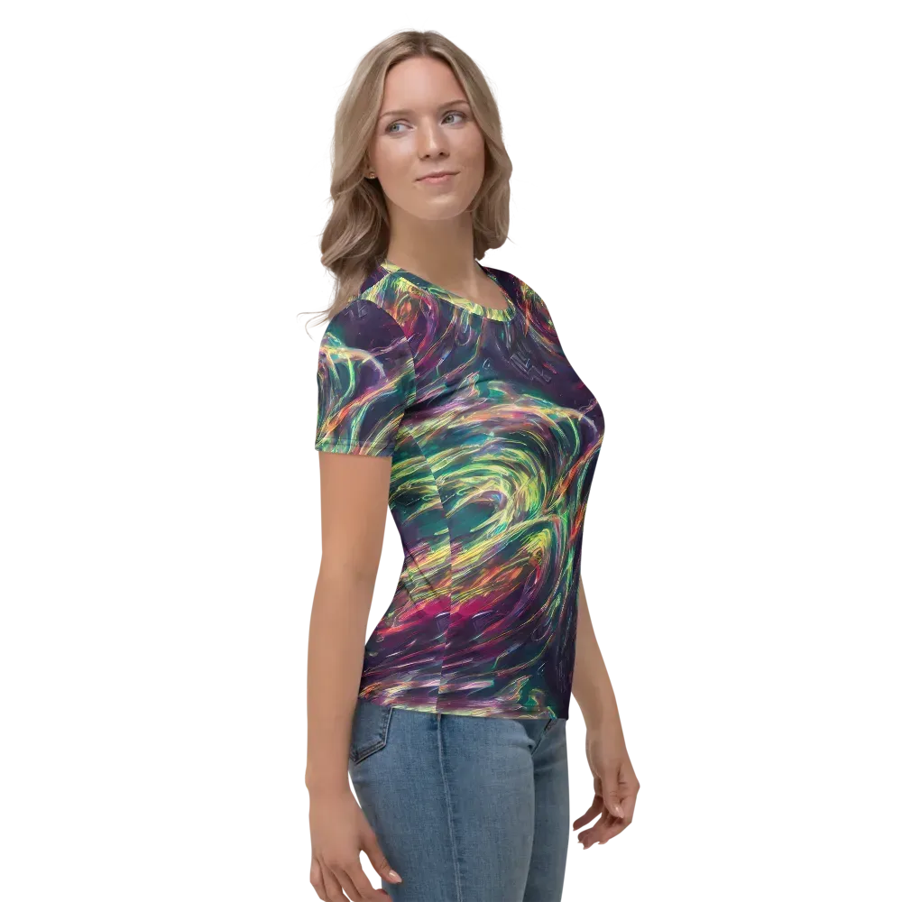 Viridian Rush on Women's Crew Neck T-Shirt — Right