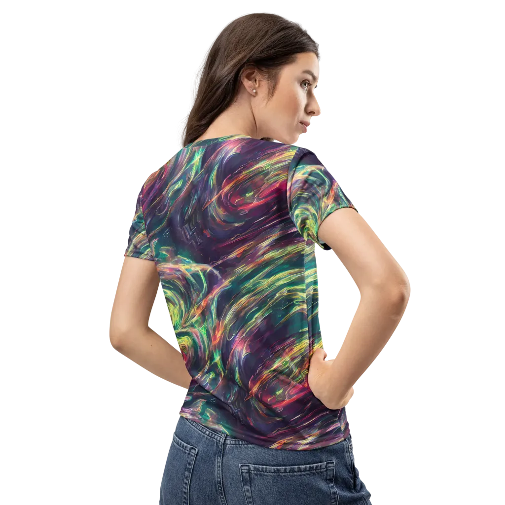 Viridian Rush on Women's Crew Neck T-Shirt — Back