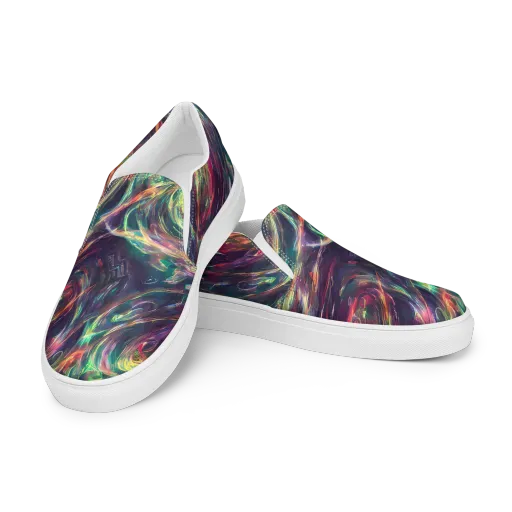 Viridian Rush on a Men's Slip-On Canvas Shoes