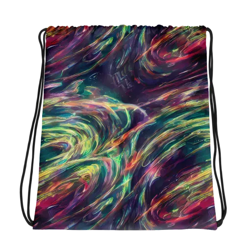Viridian Rush on a Drawstring Bag