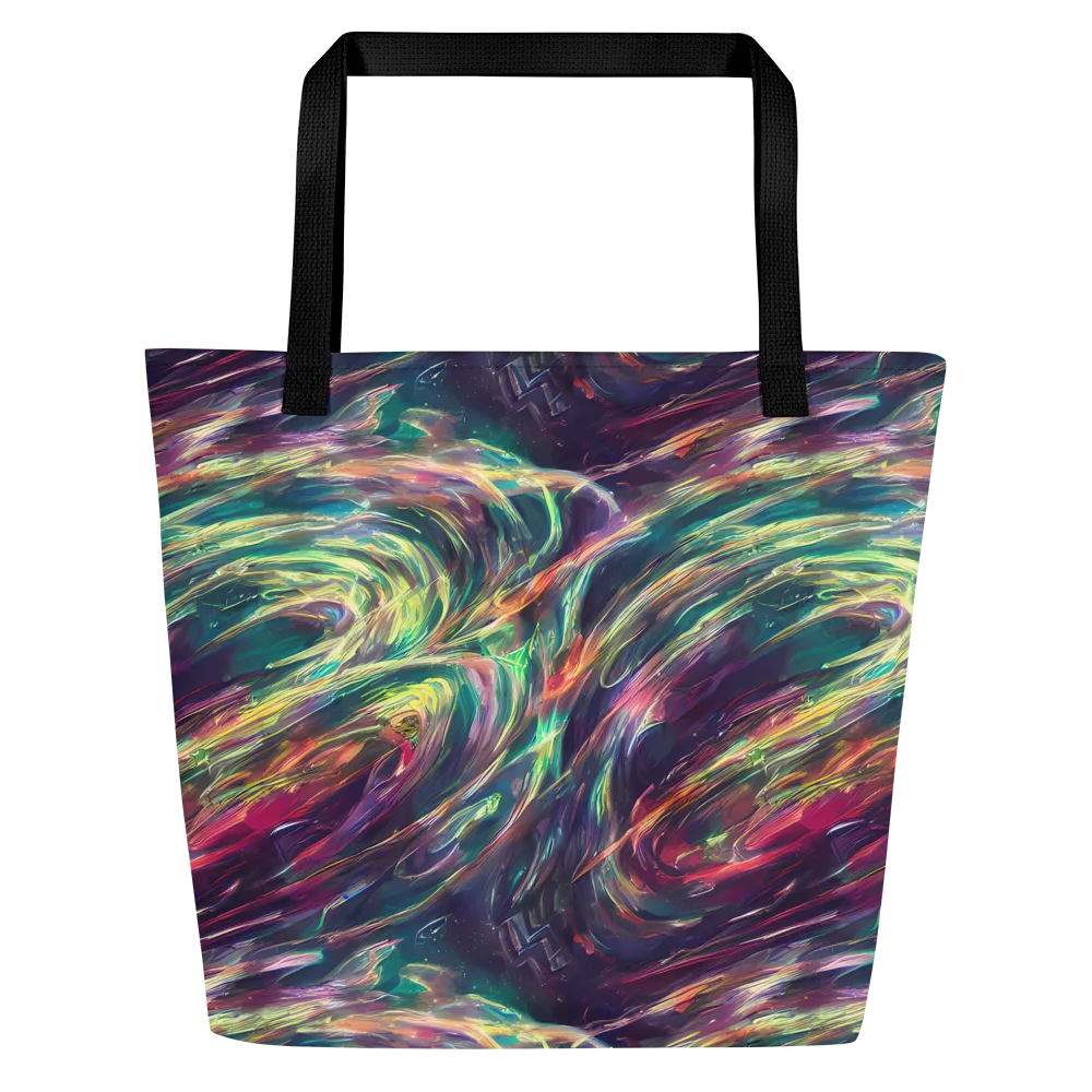 Viridian Rush on Large Tote Bag W/ Pocket — Front