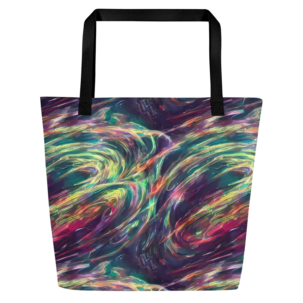 Viridian Rush on Large Tote Bag W/ Pocket — Front