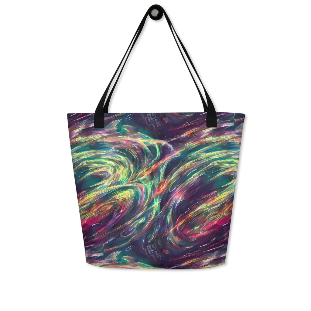 Viridian Rush on Large Tote Bag W/ Pocket — Front