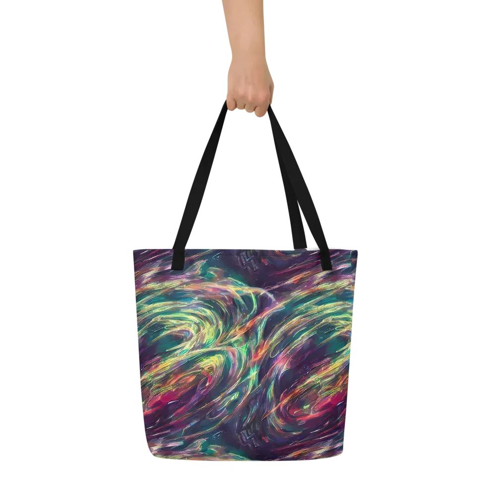 Viridian Rush on Large Tote Bag W/ Pocket — Front