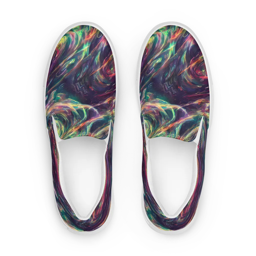 Viridian Rush on Women's Slip-On Canvas Shoes — Front