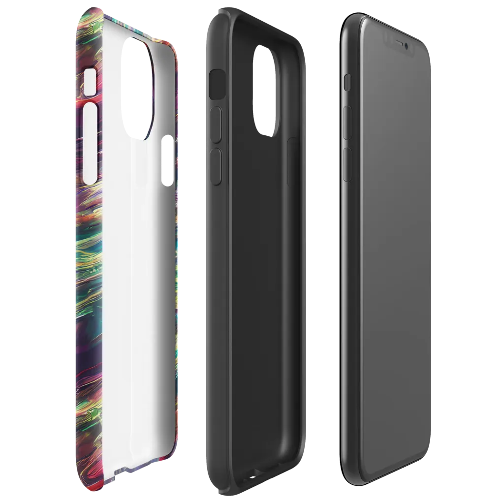 Viridian Rush on Tough Case for iPhone® — Right