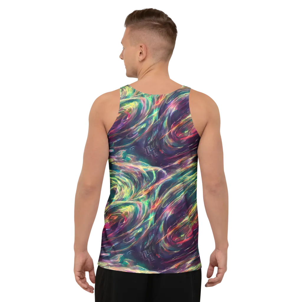 Viridian Rush on Men's Tank Top — Back