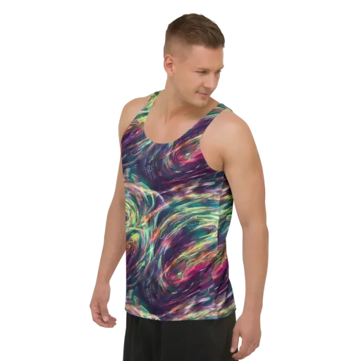 Viridian Rush on a Men's Tank Top