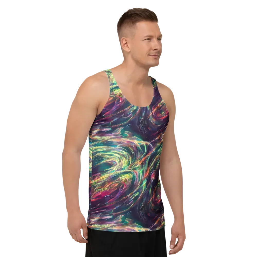 Viridian Rush on Men's Tank Top — Right Front