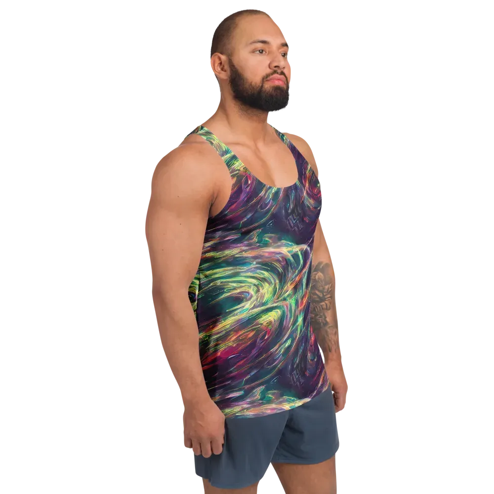 Viridian Rush on Men's Tank Top — Right Front