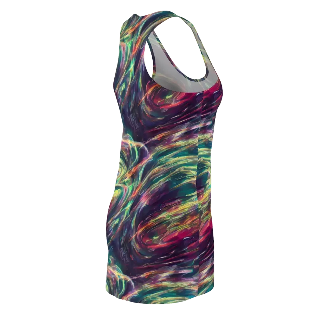 Viridian Rush on Racerback Dress — Back Side