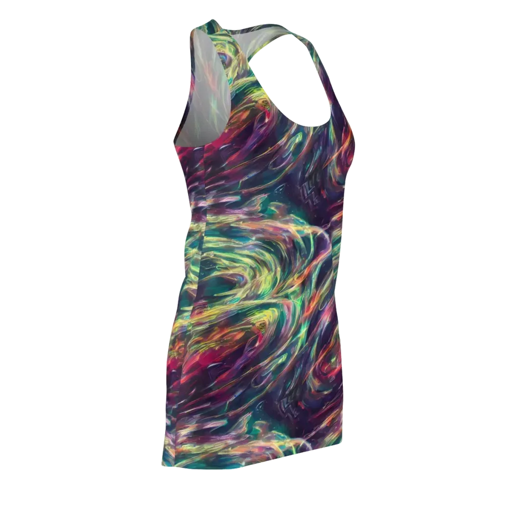 Viridian Rush on Racerback Dress — Front Side
