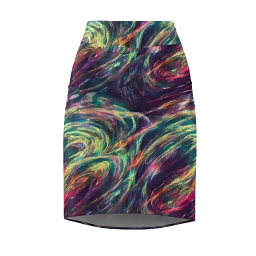Viridian Rush on a Pencil Skirt
