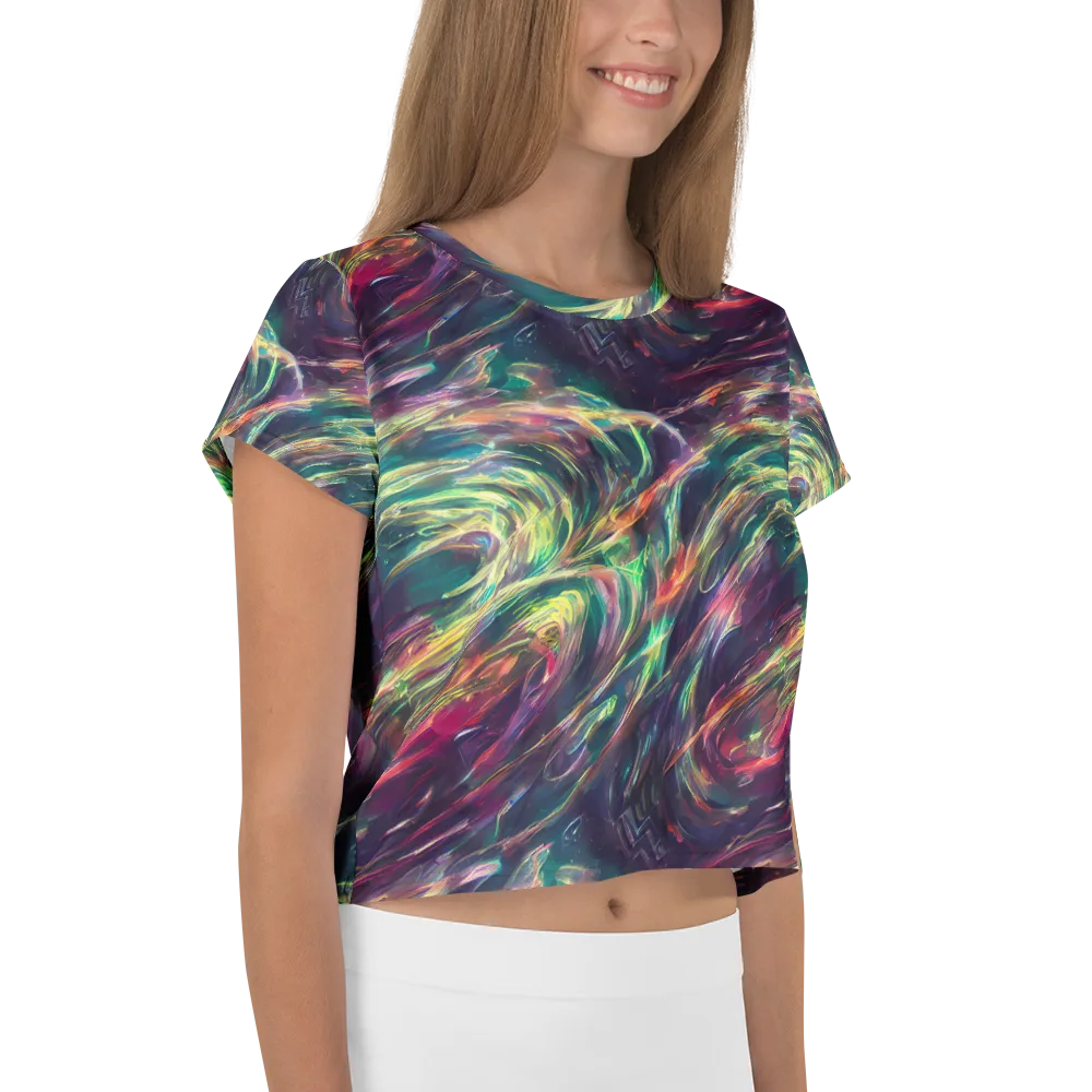 Viridian Rush on Crop Tee — Right