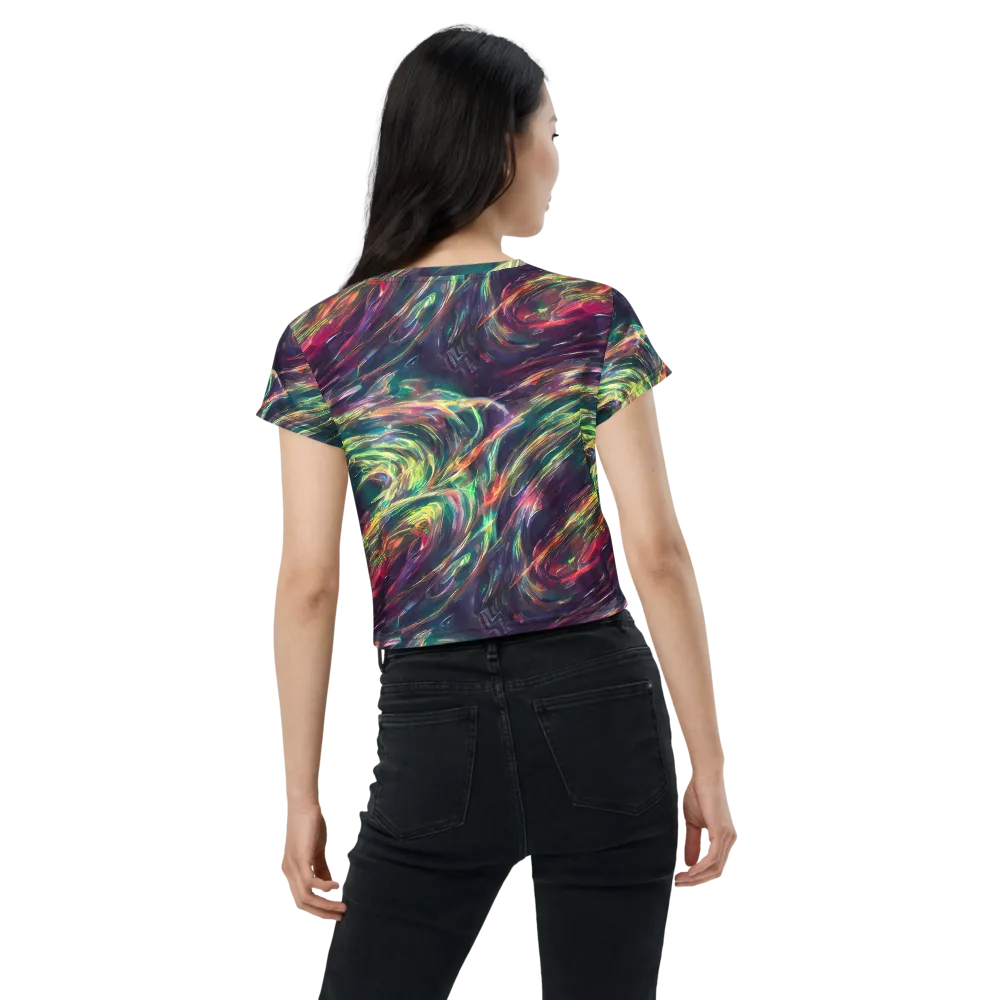 Viridian Rush on Crop Tee — Back
