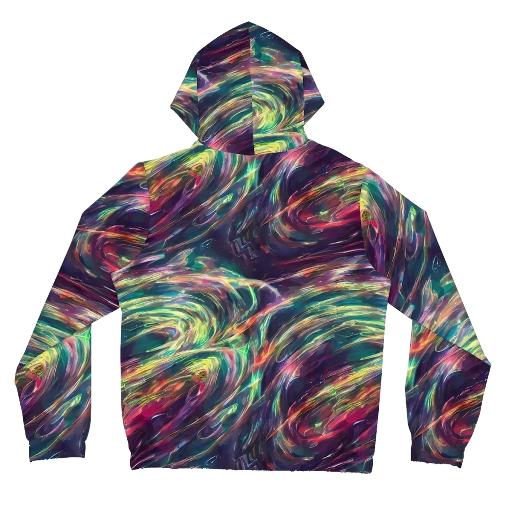 Viridian Rush on Women's Full-Zip Hoodie — Back