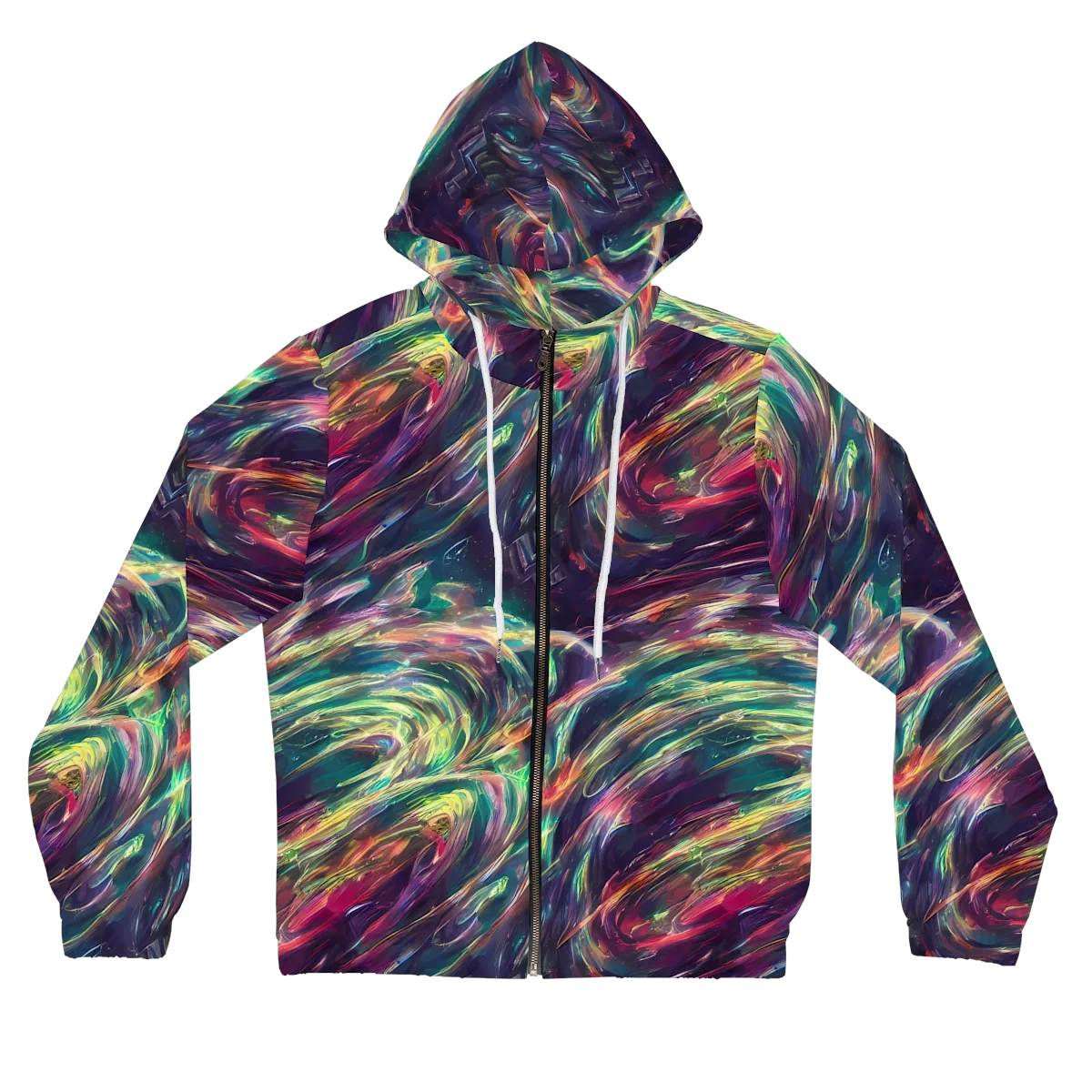 Viridian Rush on Women's Full-Zip Hoodie — Front