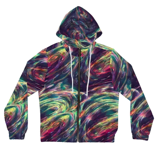 Viridian Rush on a Women's Full-Zip Hoodie