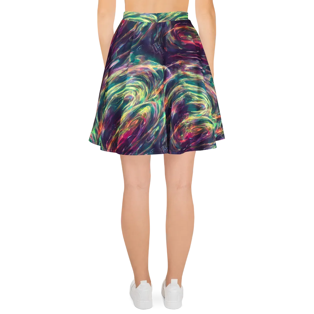Viridian Rush on Skater Skirt — Back