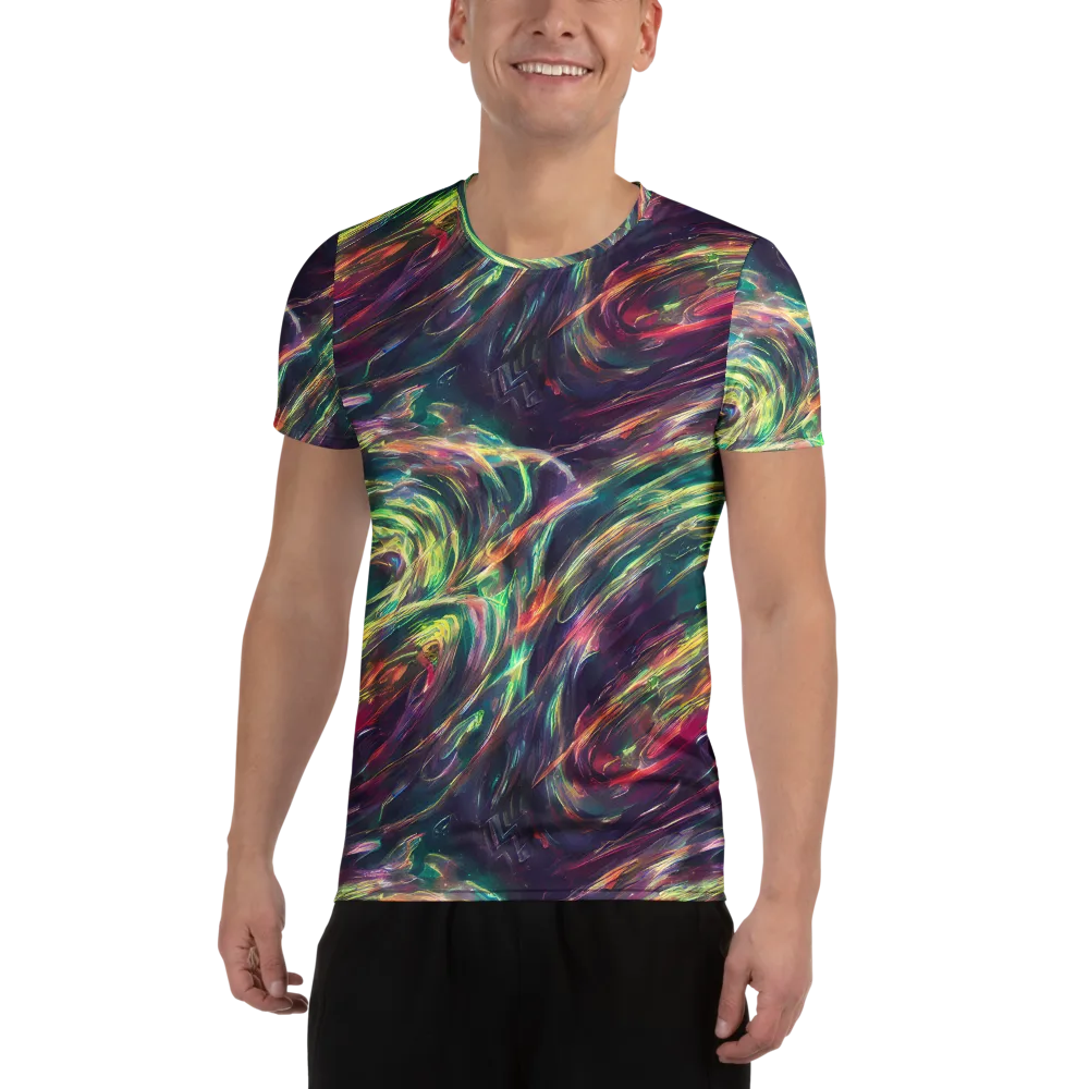 Viridian Rush on Men's Athletic T-Shirt — Front