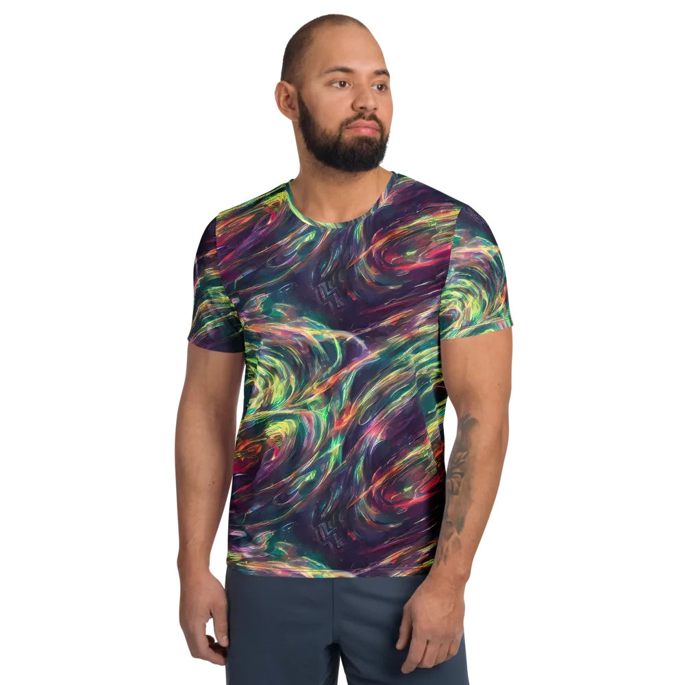 Viridian Rush on Men's Athletic T-Shirt — Front