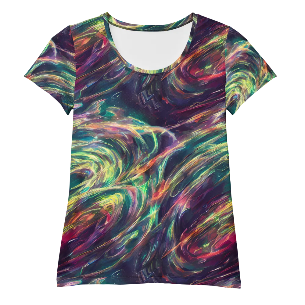 Viridian Rush on Women's Athletic T-Shirt — Front