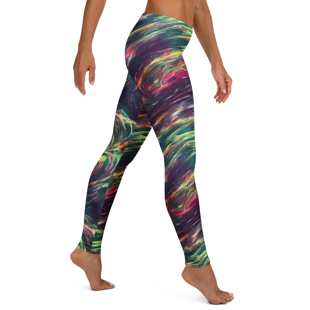 Viridian Rush on Leggings — Right