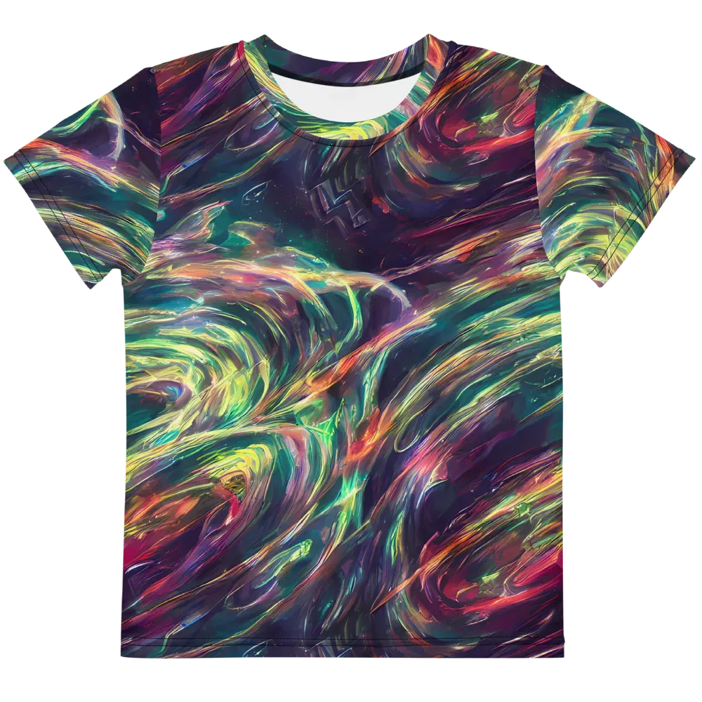 Viridian Rush on Kids Crew Neck T-Shirt — Front