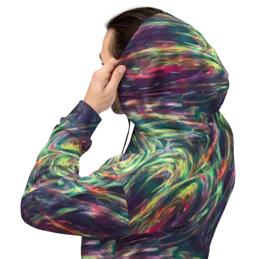 Viridian Rush on a Hoodie