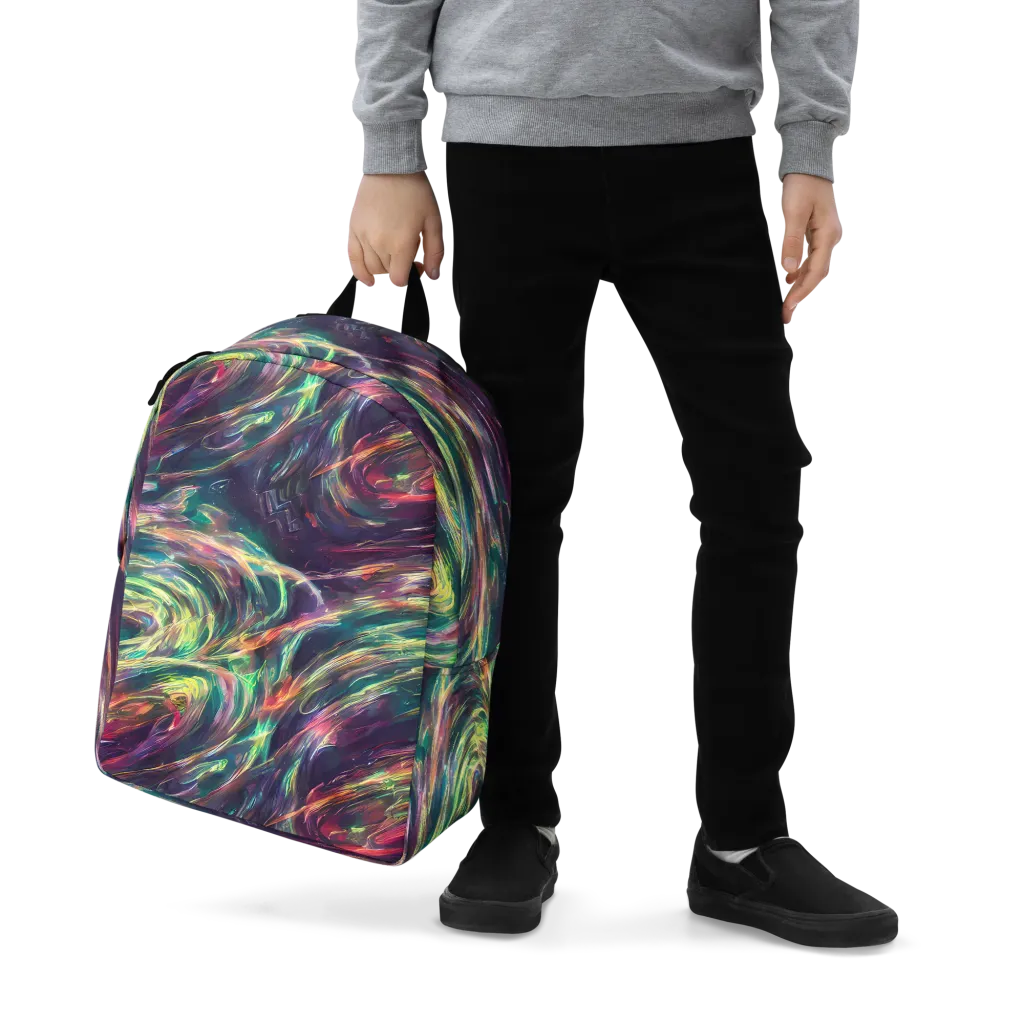 Viridian Rush on Minimalist Backpack — Zoomed-in