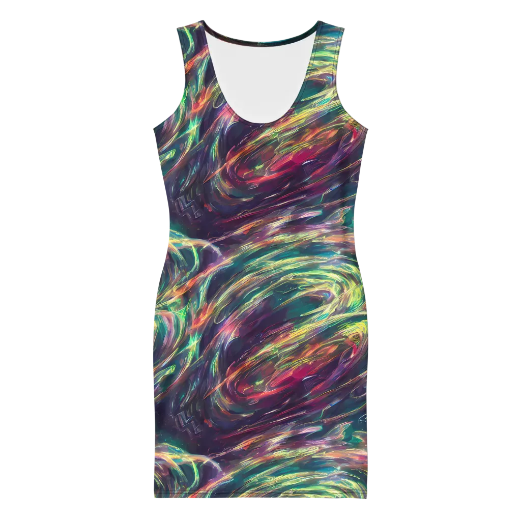 Viridian Rush on Bodycon Dress — Front