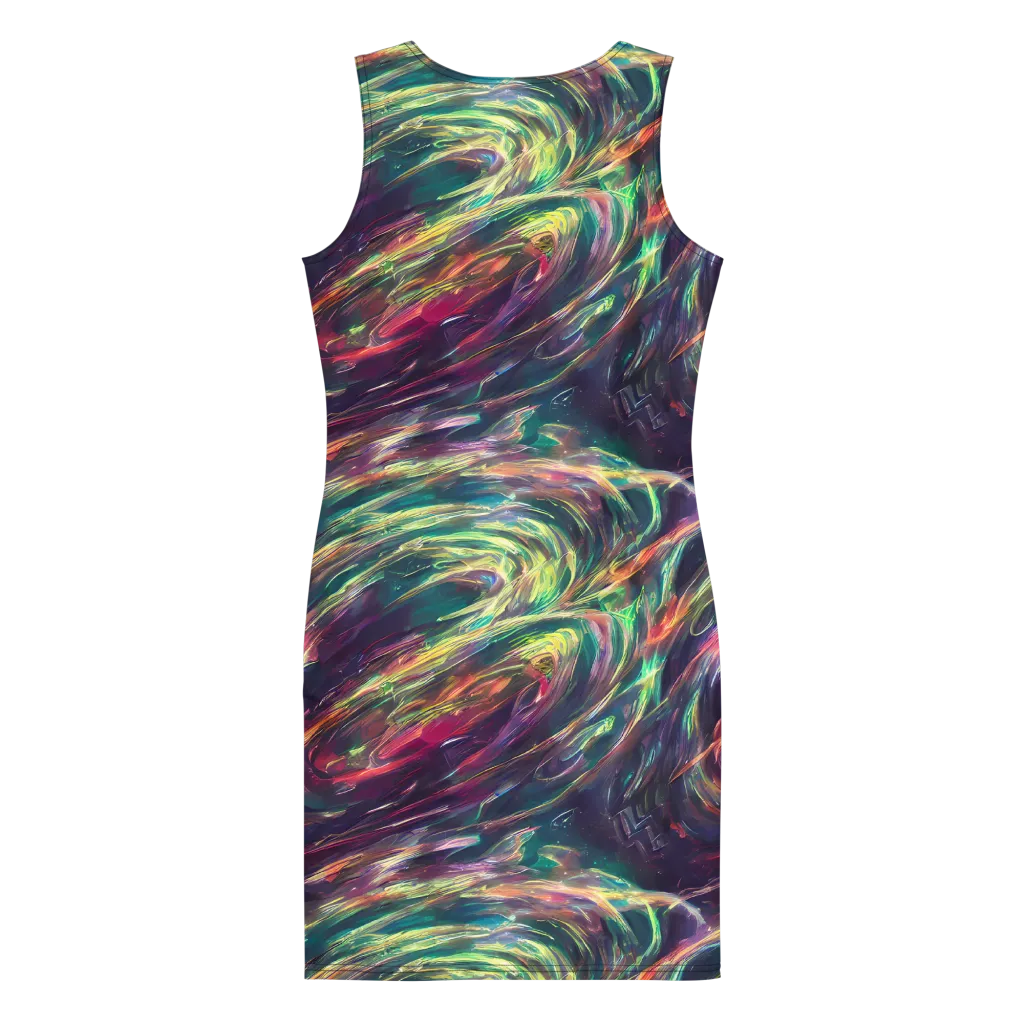 Viridian Rush on Bodycon Dress — Back