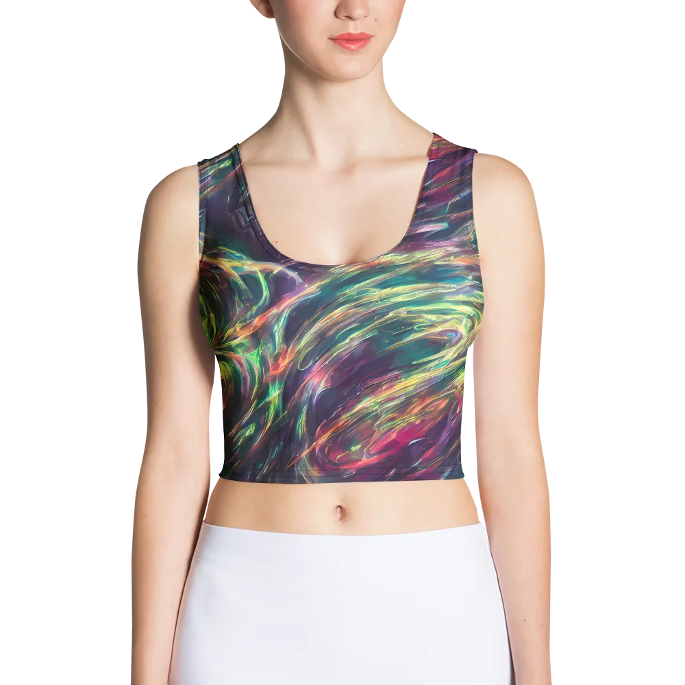 Viridian Rush on Crop Top — Front