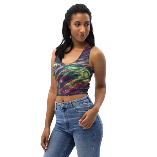 Viridian Rush on a Crop Top