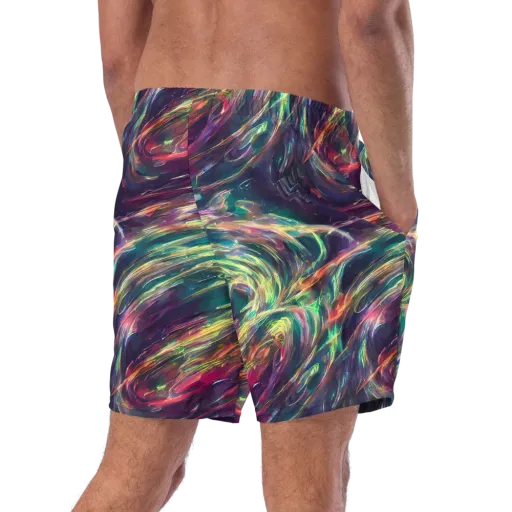 Viridian Rush on a Swim Trunks