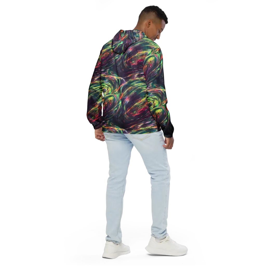 Viridian Rush on Men's Windbreaker — Back