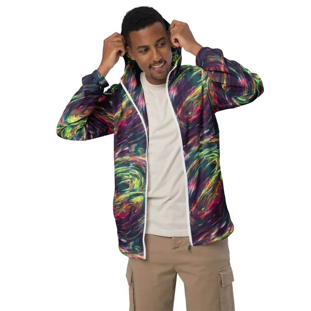 Viridian Rush on Men's Windbreaker — Front