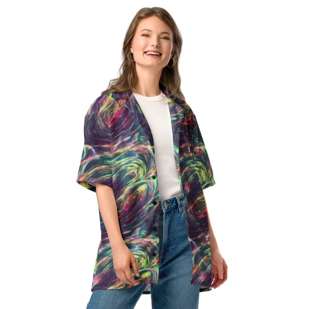 Viridian Rush on Button Shirt — Front