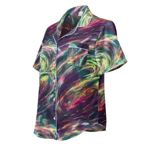 Viridian Rush on a Women's Short Sleeve Pajama Top