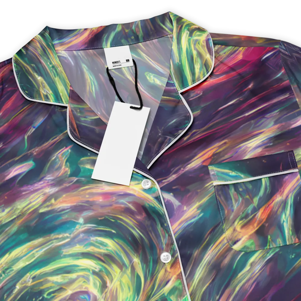 Viridian Rush on Women's Short Sleeve Pajama Top — Product details