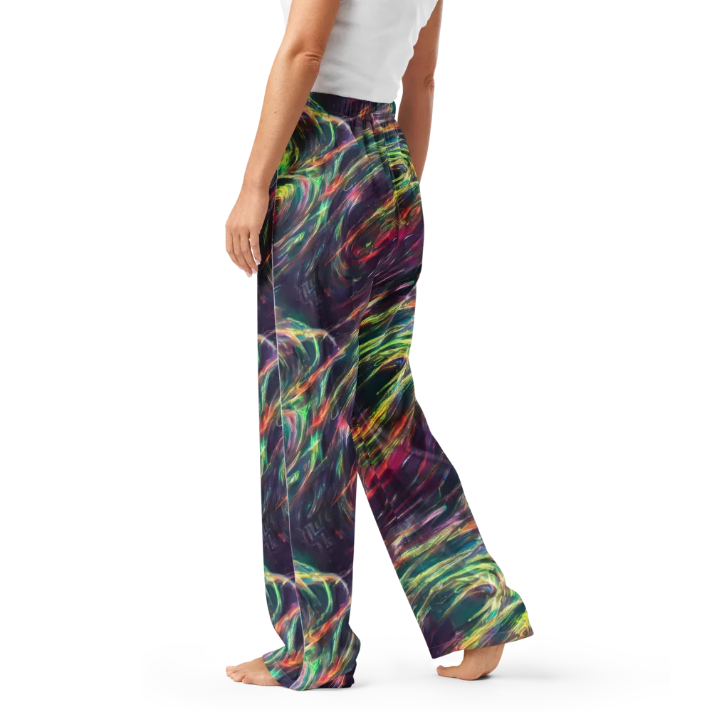 Viridian Rush on Women's Pajama Pants — Left
