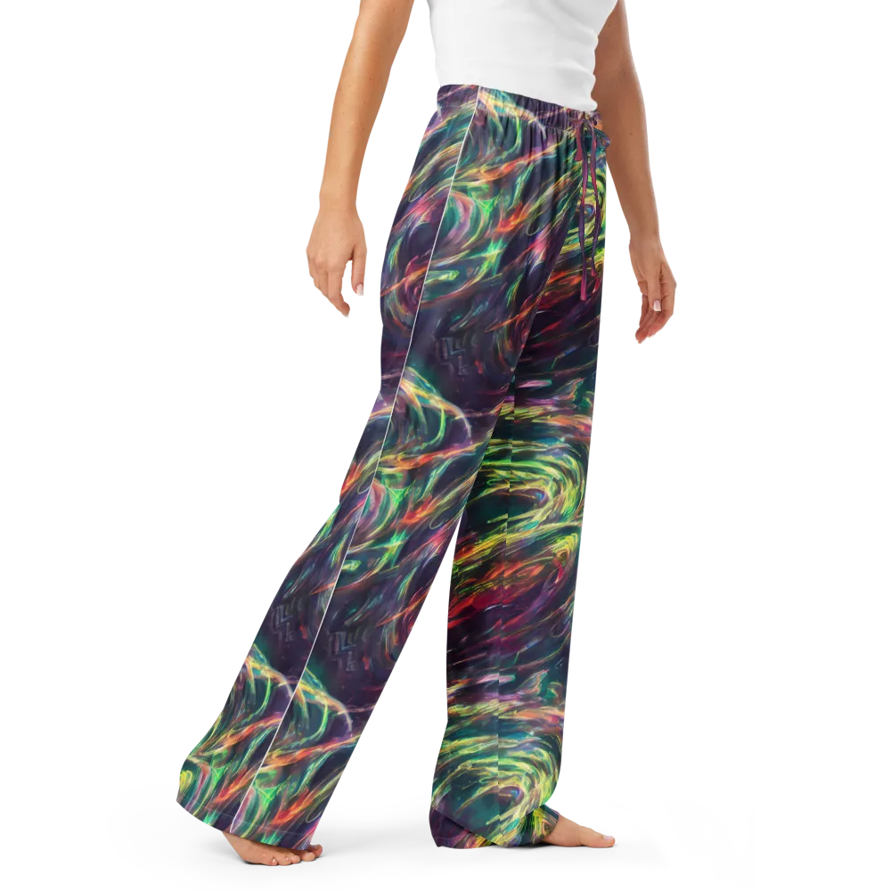 Viridian Rush on Women's Pajama Pants — Right Front