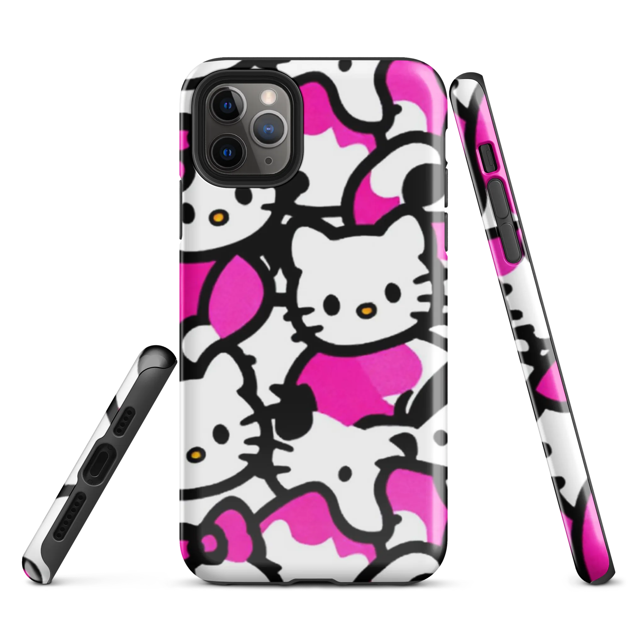 Neon Kitty Pop on Tough Case for iPhone® — Front