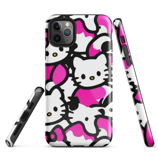 Neon Kitty Pop on a Tough Case for iPhone®